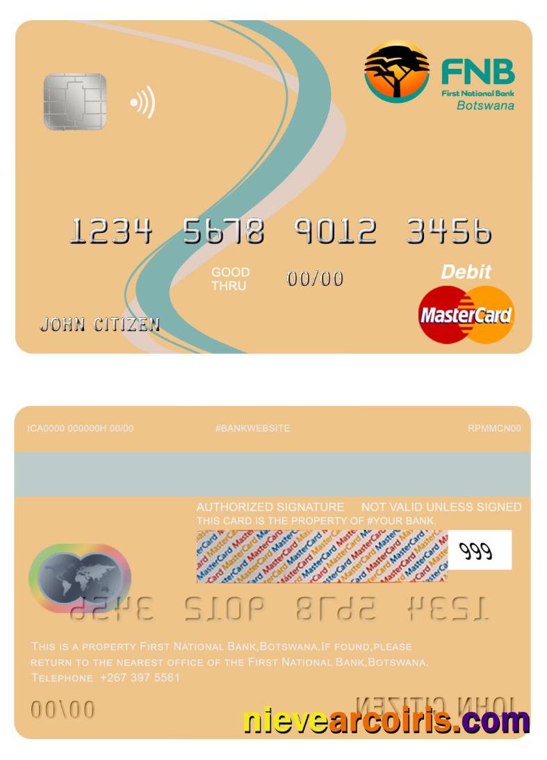 Botswana First National bank mastercard